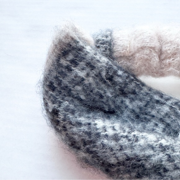 Urban Outfitters Gabby Twist Knit Headband In White & Grey NWT - Picture 4 of 9